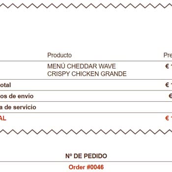 Error de pedido en Burger King, solicito asistencia y solución