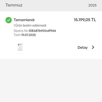 Teslim Edilmeyen Bulaşık Makinesi İçin Ücret İadesi Talebi