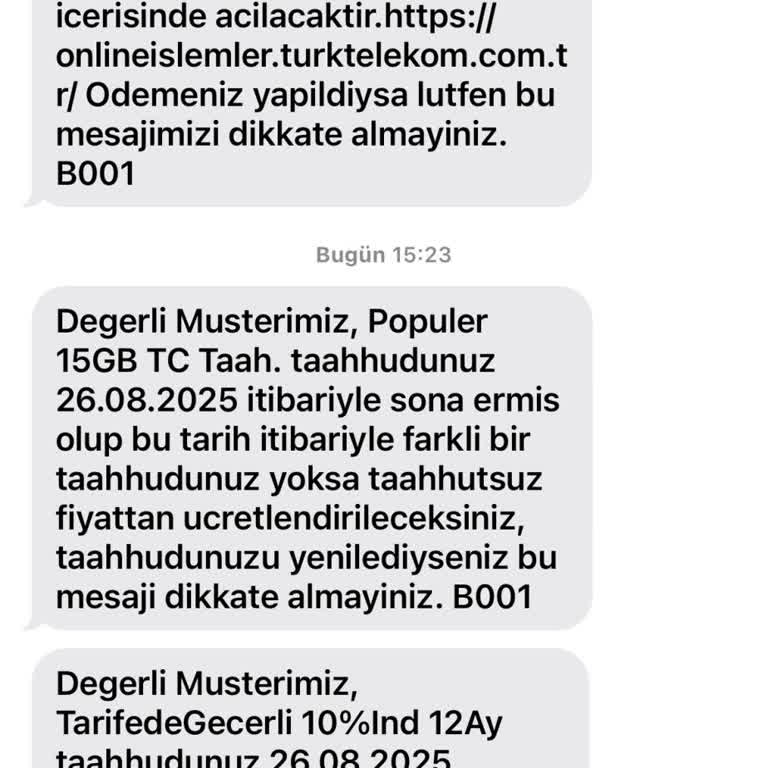 Bilgilendirme Yapılmadan Yüksek Fatura Sürpriziyle Mağdur Oldum