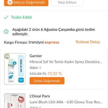 Siparişimde Eksik Ürün Gönderildi, Ücretini Ödediğim Allık Teslim Edilmedi