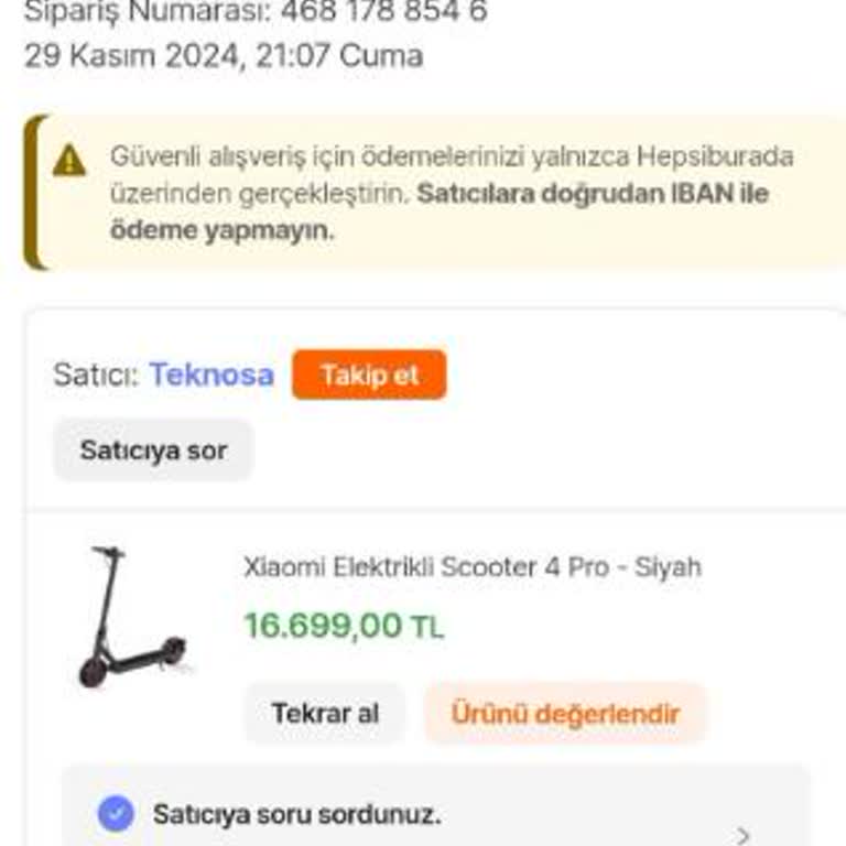 Teknosa Ve Hepsiburada'dan Garanti Ve Bilgilendirme Sorunu Nedeniyle Ciddi Mağduriyet