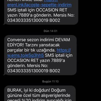 Doğum Günü İndirim Kodu Kullanılamadı, Destekten Yanıt Alamadım