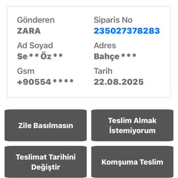 Kayıp Sipariş Ve Çözülmeyen Mağduriyet: Zara'dan 4.180 TL'lik Alışverişim Teslim Edilmedi