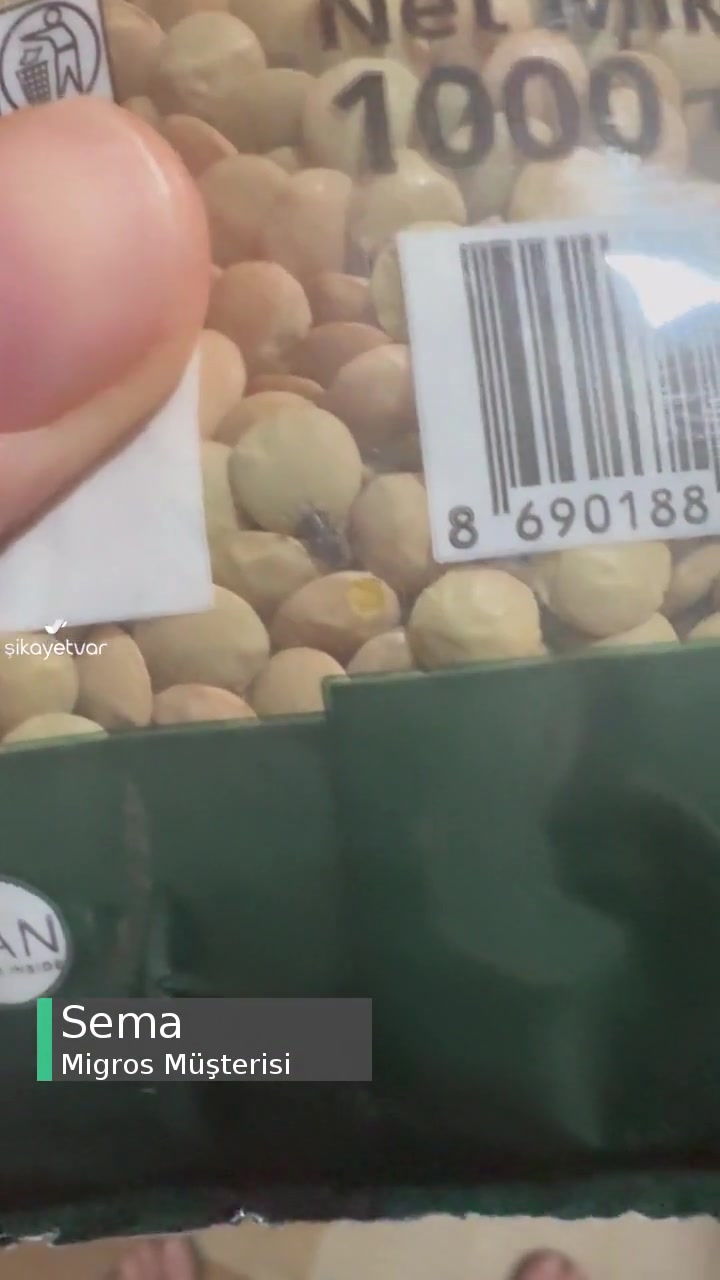 Migros Mercimekte Canlı Böcek Var videonun kapak resmi