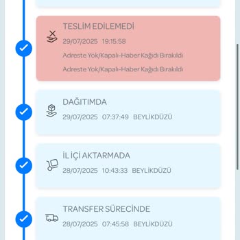 PTT Tarafından Teslim Edilmeyen Kargom İçin Çözüm Sunulmuyor