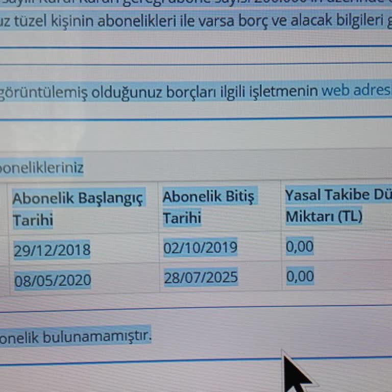 Abonelik Kapatıldıktan Sonra Bilinmeyen Borç Çıkması
