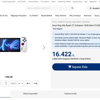 Vatan Bilgisayar Outlet Üründe Garanti Süresi Ve Servis İşlemleri Belirsizliği