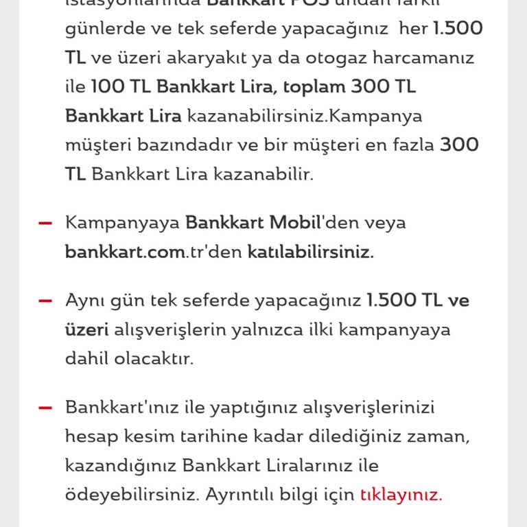 Kampanya Taahhüdü Olan Bankkart Lira Yüklenmedi