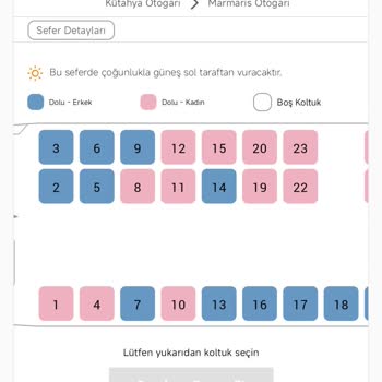 Seçtiğim Koltuklar Değiştirildi, Otobüs Gecikti Ve Bilgilendirme Yapılmadı: Mağduriyetimin Giderilmesini Talep Ediyorum