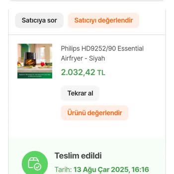 Philips Airfryer Yedek Parça Temininde Sorun Ve Mağduriyet