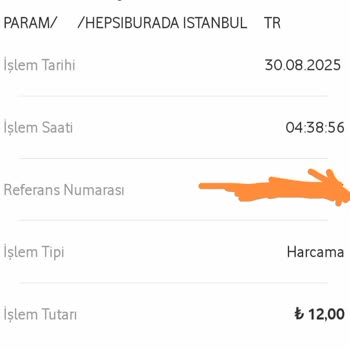 Vodafone Pay Sipariş Alınmadan Kartımdan 15 TL Çekildi, İade Talebim Acil