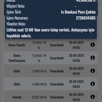 Onaysız Para Çekim Talebi Ve Yetersiz Müşteri Desteği
