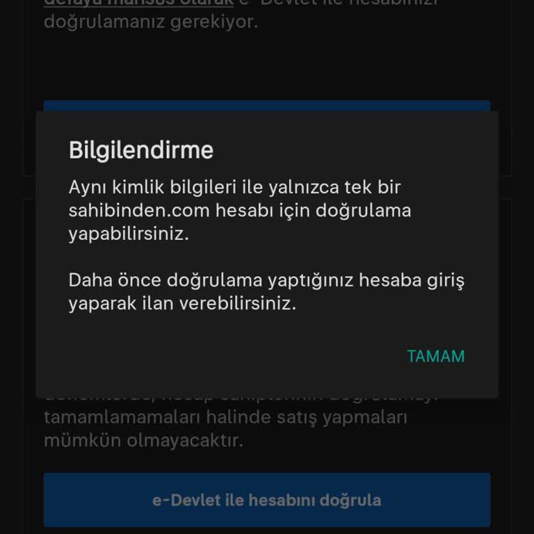 E-Devlet Doğrulaması Nedeniyle Hesabıma Erişemiyorum