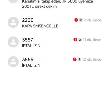 Turkcell'de Kısa Kod Ve Mesaj Sorunu Çözülmüyor