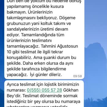 Siparişlerin Teslim Edilmemesi Ve Verilen Sözlerin Tutulmaması Nedeniyle Yaşanan Mağduriyet