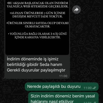 İade Hakkım Reddedildi Mağdur Edildim