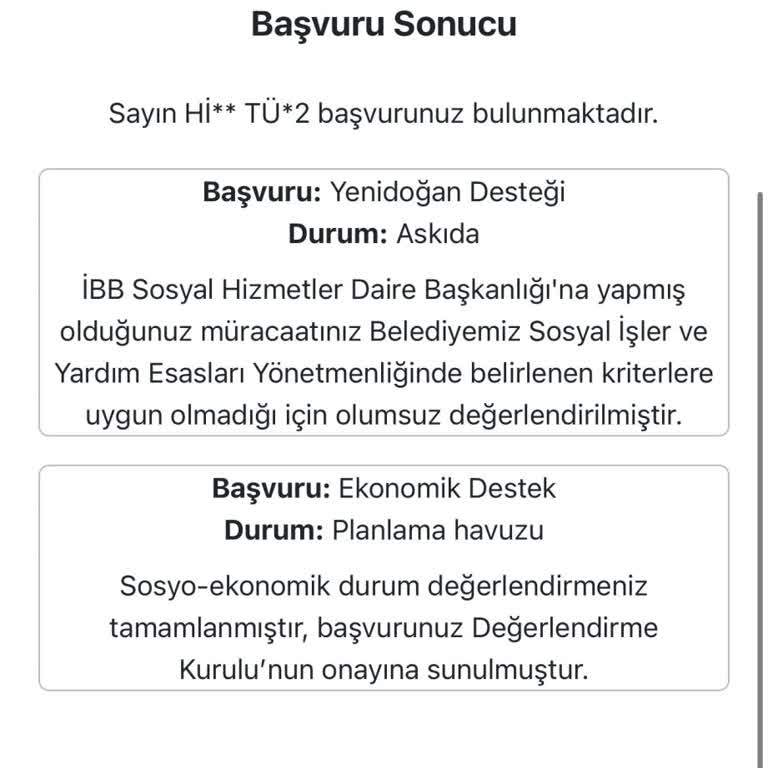 Yenidoğan Destek Paketi Başvurum Hızlıca Reddedildi Ve Gerekçe Açıklanmadı