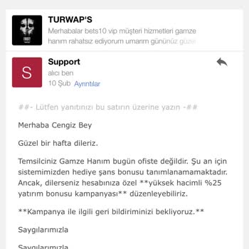 VIP Müşteri Statüm Ve Bonus Haklarım Gerekçesiz Olarak Kaldırıldı