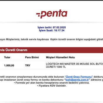 Logitech Mouse Sol Tuşu İki Kez Kırıldı Garanti Kapsamında Değişim Talebim Reddedildi