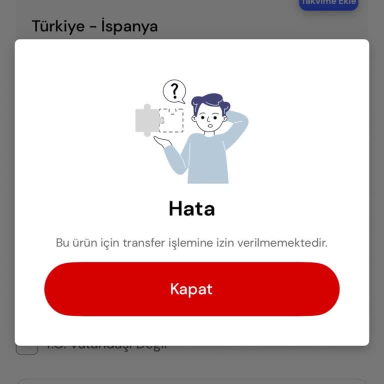 Bilet Transferi Sorunu Nedeniyle Mağduriyet Yaşıyorum