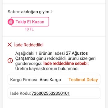 Trendyol İade Reddi Ve Müşteri Hizmetlerine Ulaşılamama Sorunu