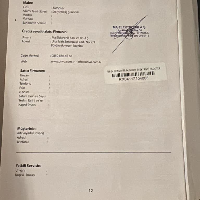 Sürekli Gevşeyen Vidalar Ve İlgisiz Servis Mağduriyeti