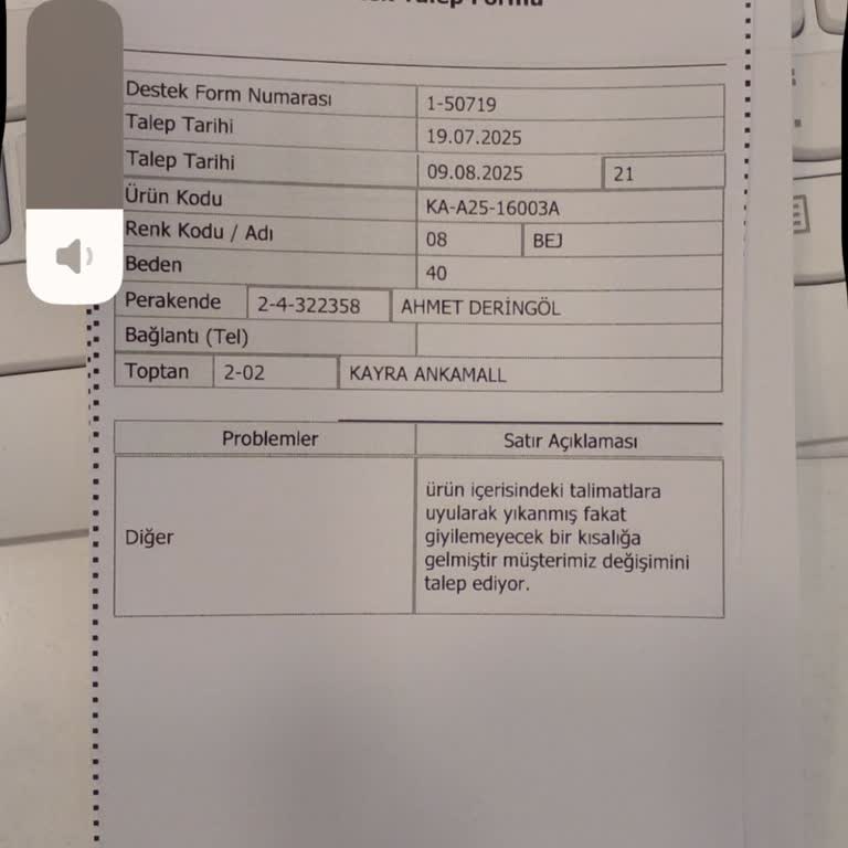 Yıkama Talimatına Uygun Yıkanan Elbise Kısaldı, Değişim Ve İade Reddedildi