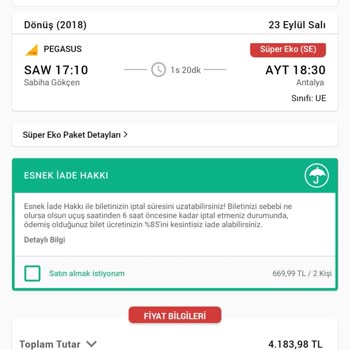 Uçak Bileti İptalinde Yüksek Kesinti Ve Yetersiz Bilgilendirme Nedeniyle Mağduriyet