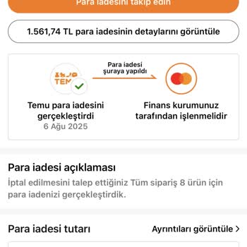 İptal Edilen Siparişlerimin Para İadesi Yapılmadı, Müşteri Hizmetlerine Ulaşamıyorum