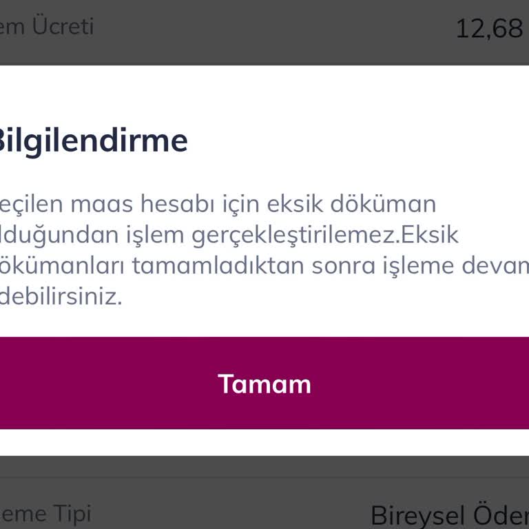 Eksik Döküman Nedeniyle Hesabım Bloke Edildi, Mağduriyetimin Giderilmesini İstiyorum