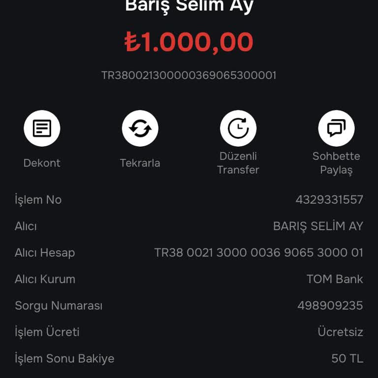 IBAN İle Yatırılan Param Hesabıma Geçmedi, Destek Ekibine Ulaşamıyorum