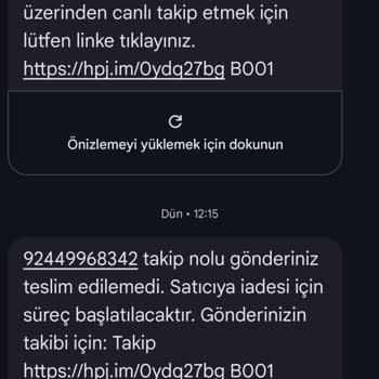 Kargom Adresimde Olmama Rağmen Teslim Edilmedi Ve İade Başlatıldı