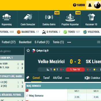 Bahis Kuponumda Skor Hatası Ve Maddi Kayıp Yaşadım