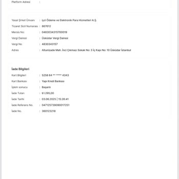 İade Tutarındaki Eksiklik Ve Vade Farkı Kesintisi Nedeniyle Mağduriyet