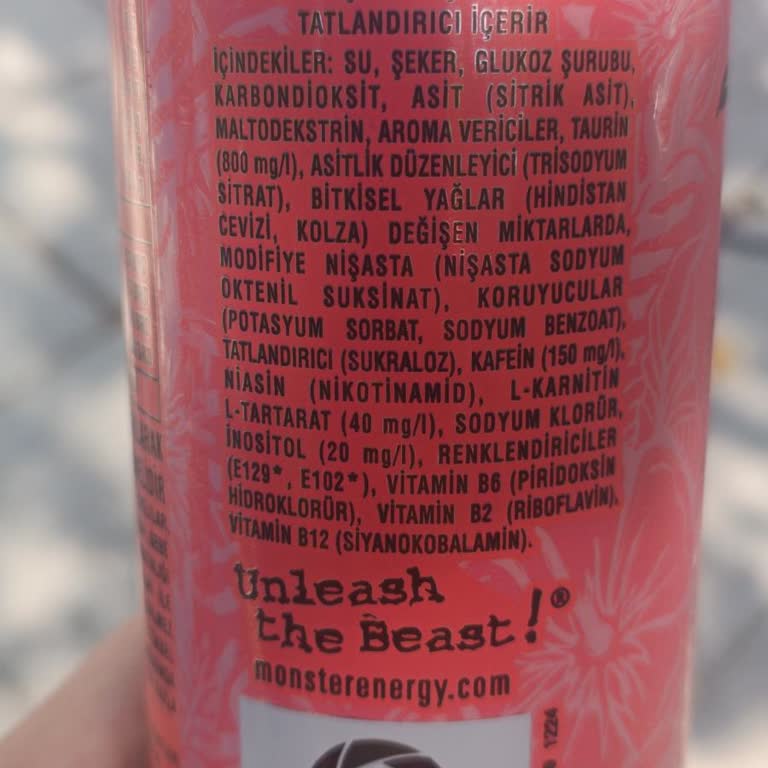Monster Energy Ürününde Eksik İçerik Bilgisi Hayal Kırıklığı Yarattı
