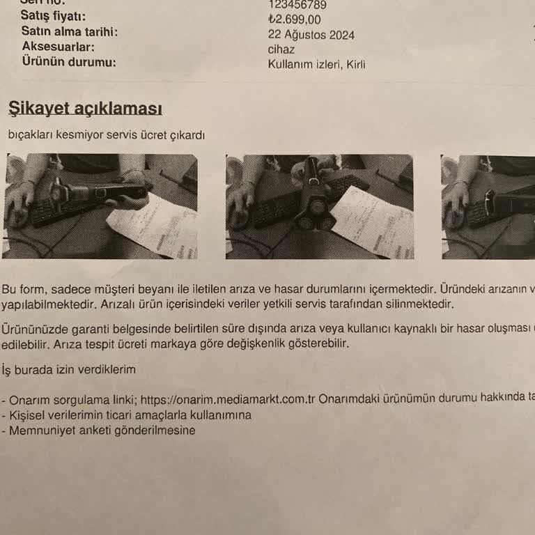 Garanti Ve Sigorta Kapsamında Tıraş Makinesi Değişim Talebim Karşılanmadı