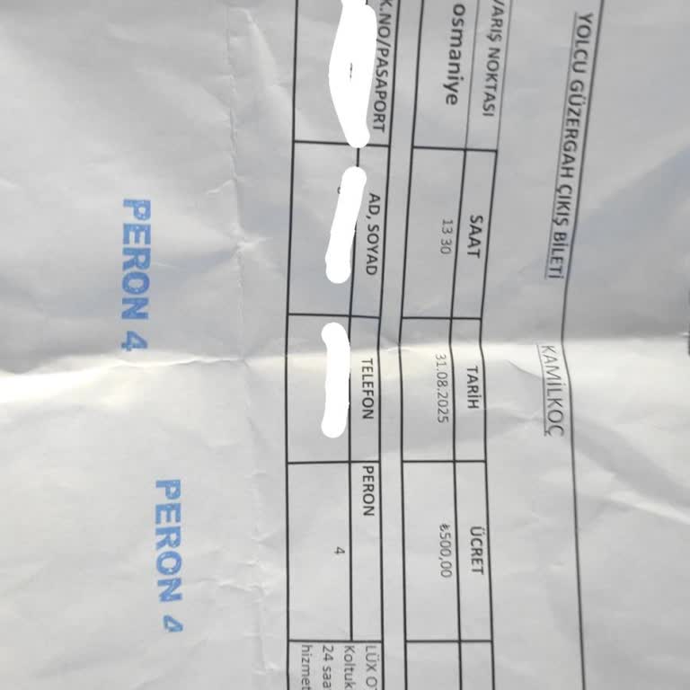 Kamil Koç'ta Resmi Bilet Kesilmemesi  Nedeniyle Yaşanan Mağduriyet