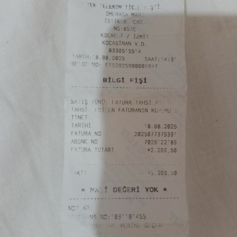 Ödeme Yapmama Rağmen Faturam Sisteme İşlenmedi, İnternetim Kesildi