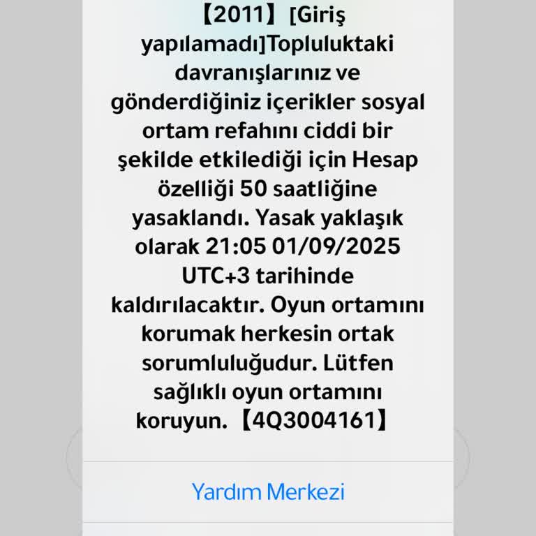 Weplay Uygulamasında Haksız Ban Ve İlgisiz Destek Mağduriyeti