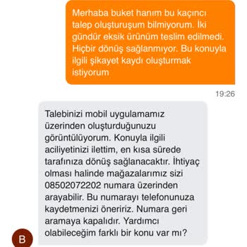 Migros Sanal Market Siparişimde Eksik Ürün Teslimatı Ve İletişim Sorunu