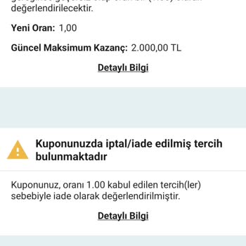 Kazanan Kuponuma Rağmen 4800 TL Kazancım Ödenmedi