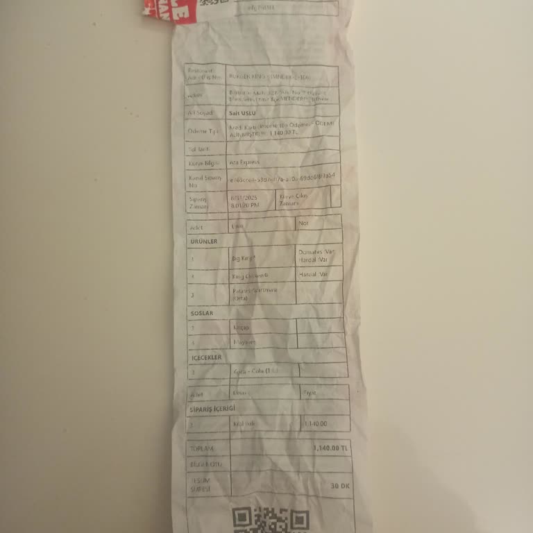 Eksik Gelen Ürün Ve Yanıtsız Kalan Destek