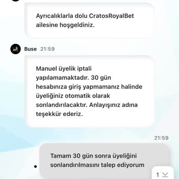 Cratosroyalbet Hesabım Kapatılmıyor, Kişisel Bilgilerim Tehlikede