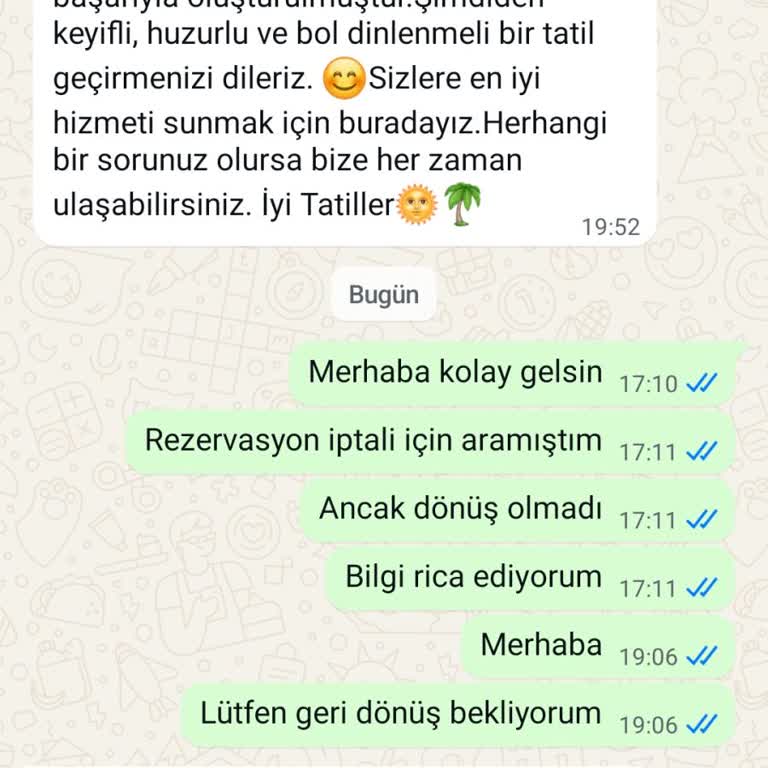Rezervasyon İptalinde Ön Ödeme İadesi Reddedildi, Çözüm Sunulmadı