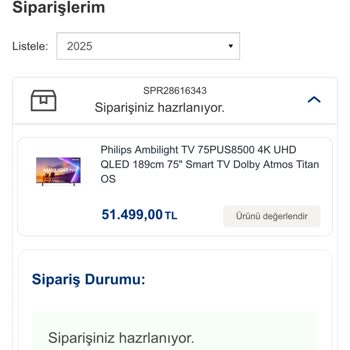 Philips Ambilight TV'de Satın Alındığı Günden Beri Devam Eden Ekran Lekesi Sorunu