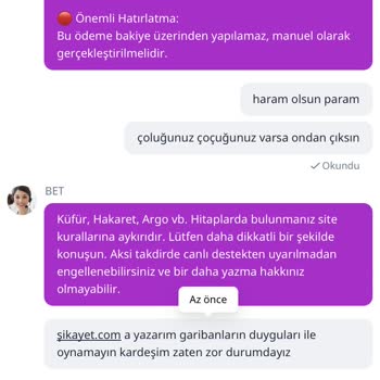 Betgala Hesabımdan Çekim Talebim Gerçekleşmedi, Mağdur Edildim