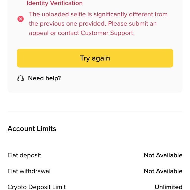 Kimlik Doğrulama Sorunu Nedeniyle Binance Hesabımda Para Çekemiyorum