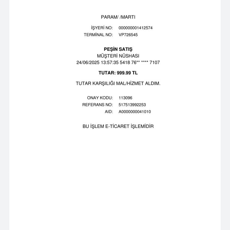 Aldığım Haftalık Paket Kullanılmadı İade Yapılmıyor