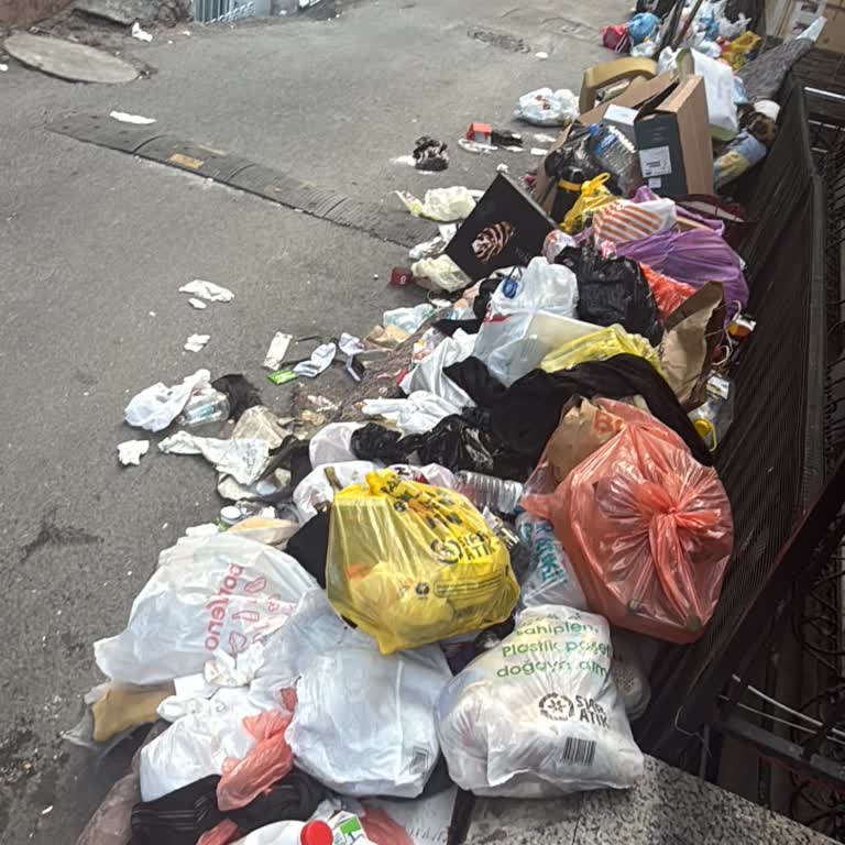 İstanbul Büyükşehir Belediyesi Kekik Sokakta Çöplerin Toplanmaması Yaşam Kalitemizi Düşürüyor
