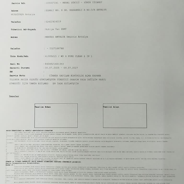 Aldığım Ürün 1 Ayda Bozuldu İade Talebime N11 Dönüş Yapmıyor